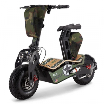 Электросамокат Velocifero MAD 1000W (Army) с сиденьем